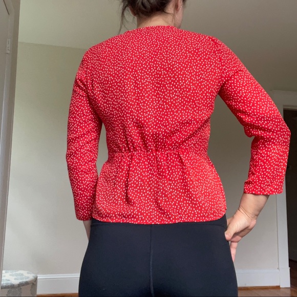Banana Republic Red Polka Dot Top - Picture 4 of 8